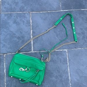 REBECCA MINKCOFF GREEN CROSSBODY PURSE